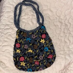 The Limited Multicolor Beaded Shoulder Bag